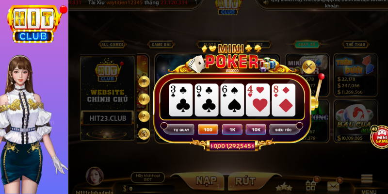 Tính năng mới trong Mini Poker Hitclub 